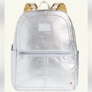 🤍STATE 🤍 Metallic Kane Kids Large Silver/Gold Backpack🤍💛 NWT